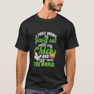 Camiseta Galinha Aquecedor De Galinhas Gado Para Trás De Ga
