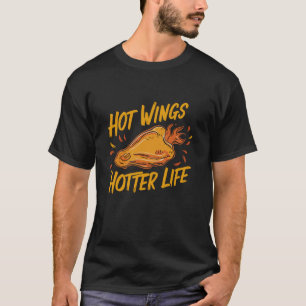 Camiseta Galinha Asas Galinhas Asas Quentes Galinha Cozida