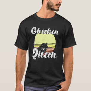 Camiseta Galinha Atrevida Galinha Rainha do Pôr do Sol Retr