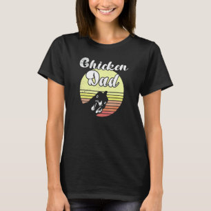 Camiseta Galinha Atrevida Galo Retro Pôr do Sol Pai Galinha