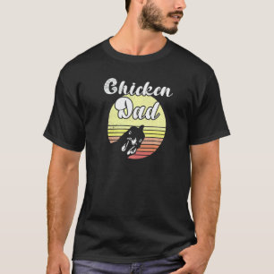 Camiseta Galinha Atrevida Galo Retro Pôr do Sol Pai Galinha