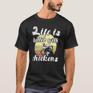 Camiseta Galinha Atrevida Óculos de Galinhas Melhor Vida Pô