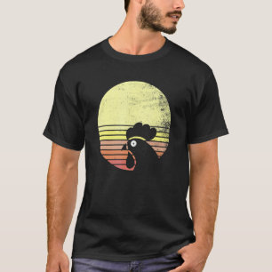 Camiseta Galinha Atrevida Pôr do Sol Retro