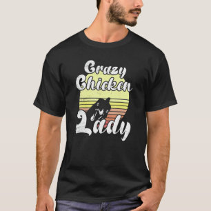 Camiseta Galinha Atrevida Retro Pôr do Sol Louca Senhora da