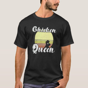 Camiseta Galinha Atrevida Retro Pôr do Sol Rainha da Galinh