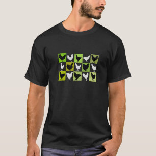 Camiseta Galinha Bonita Muitas Raças de Galinhas Diferentes