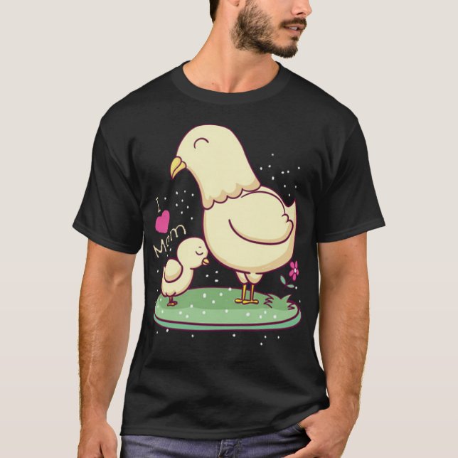 Camiseta Galinha branca (Frente)