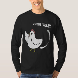 Camiseta Galinha Brincando Adivinhem o que