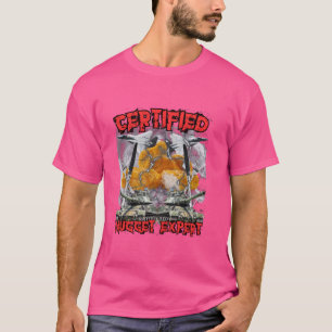 Camiseta Galinha Certificação Funny Nugget Bootleg Hardcore