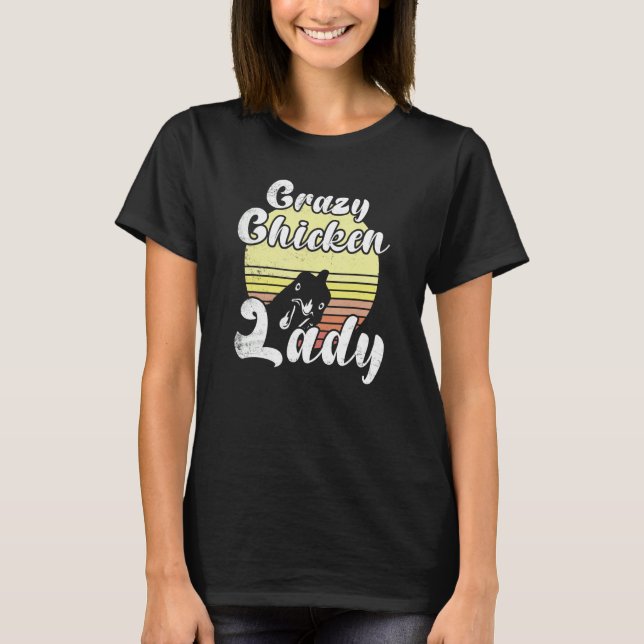 Camiseta Galinha Cheirosa Retro Sunset Louca Lady Chi (Frente)