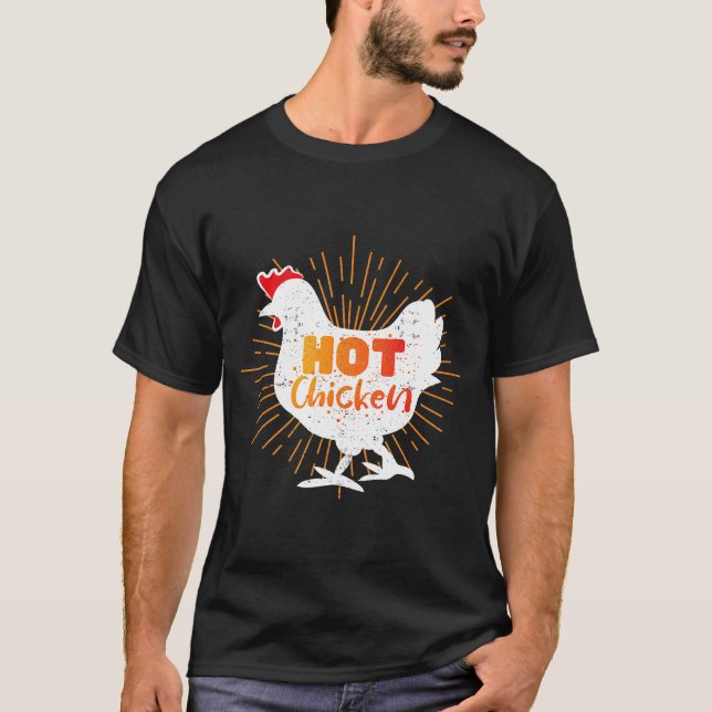 Camiseta Galinha Chicken Fried Design Nashville Hot Chicken (Frente)