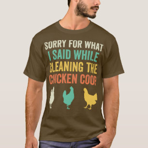 Camiseta Galinha Coop Engraçado Quintal Galinha Fazendeiro