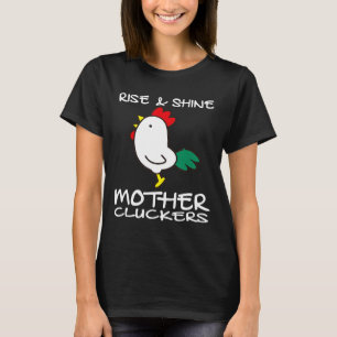 Camiseta Galinha Coop Mãe Cluckers Hen Pintinho
