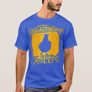 Camiseta Galinha Coop Queen Farming Themed Animal Tee
