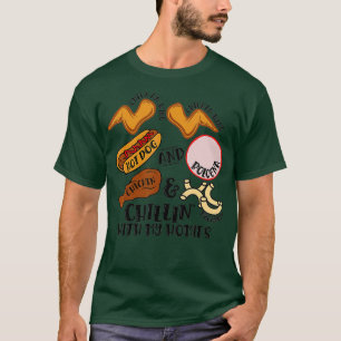 Camiseta Galinha-da-Manhã Galinha-da-Manhã Cão Quente Bo