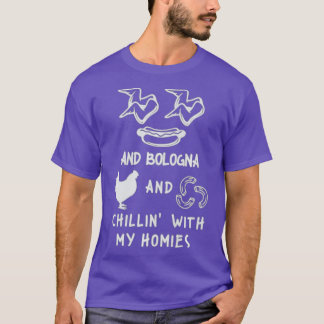 Camiseta Galinha-da-Manhã Galinha-da-Manhã Cão Quente Bolon