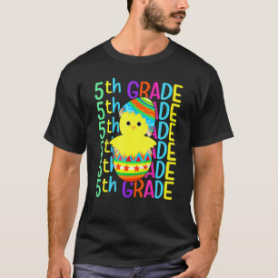 Camiseta Galinha da Quinta Série Quebra os Ovos Dia de Pásc