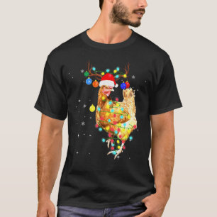 Camiseta Galinha das Luzes de Natal Pajama