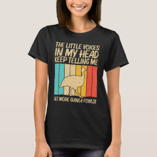Camiseta Galinha de Angola Para Homens Mulheres Pássaro Fra