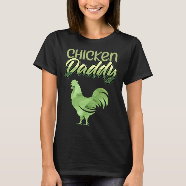 Camiseta Galinha de aves de capoeira Pai (Frente)