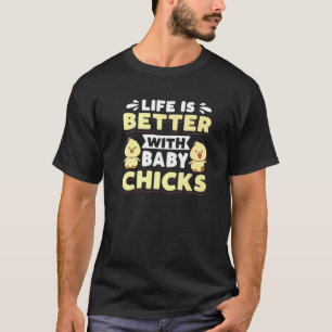 Camiseta Galinha De Bebê Para Pintinhos De Bebê Que Cultiva