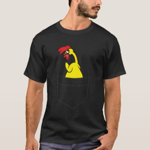 Camiseta Galinha De Borracha De Borracha Num Bolso