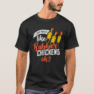 Camiseta Galinha-de-Borracha Gritando Costume T Shirt