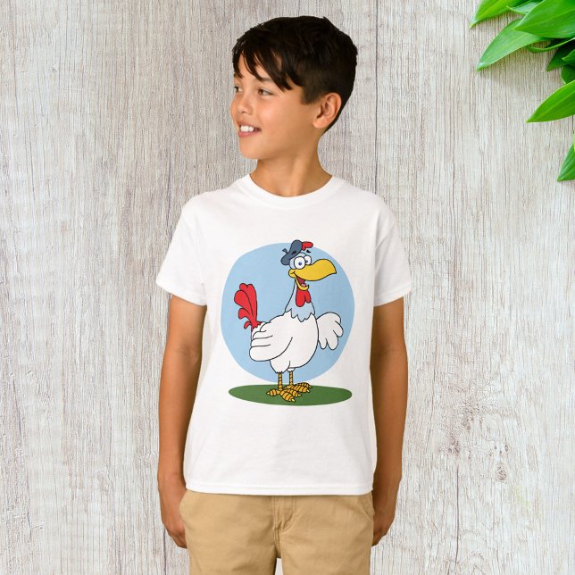 Camiseta Galinha de Cartoon (Criador carregado)