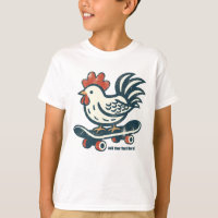 Galinha de Fazenda de Skateboard Engraçado Persona