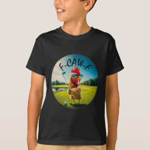 Camiseta Galinha de Golfe Adulto Engraçado F-caw-f Humor Av