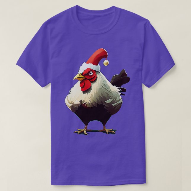 Camiseta Galinha de Natal (Frente do Design)