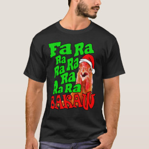 Camiseta Galinha de Natal Cantando Canções de Natal Feio Su