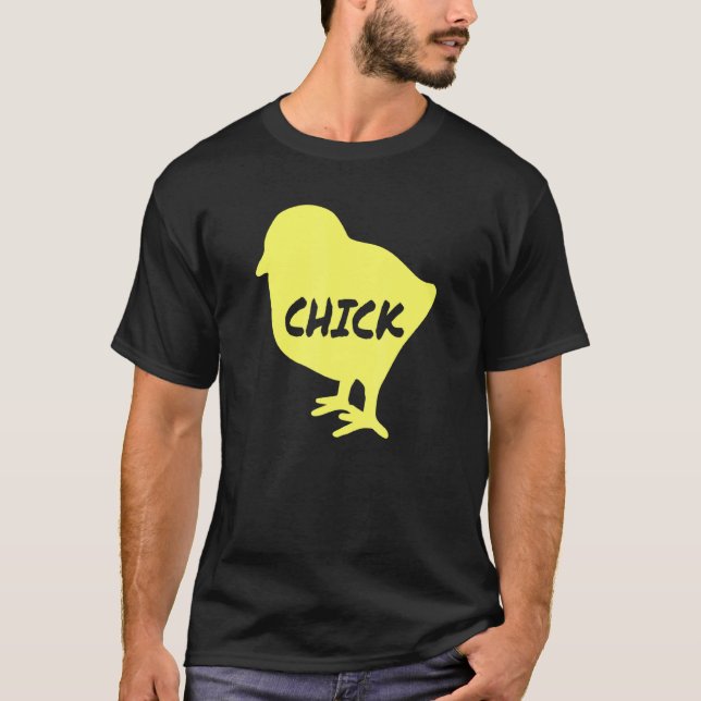 Camiseta Galinha de Páscoa Fofa Gráfico de Frango da Primav (Frente)