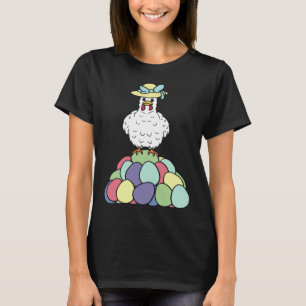 Camiseta Galinha de Páscoa Ímpar Sem Contexto em Ovos de Pá