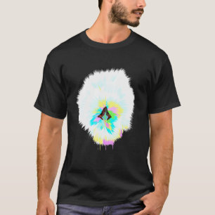 Camiseta Galinha de Seda Arte Colorida