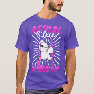 Camiseta Galinha de Silkie Aérea de Silkie aérea