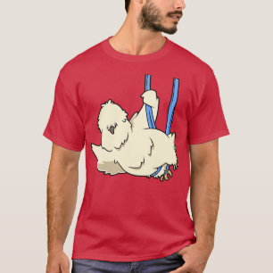 Camiseta Galinha de Silkie de Comida Aérea