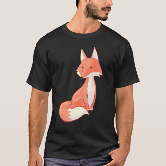 Camiseta Galinha-de-vidro-laranja-acastanhada Vintage Aquar (Frente)