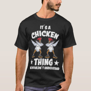 Camiseta Galinha Design de frango dizendo fazendeiro Dabbi