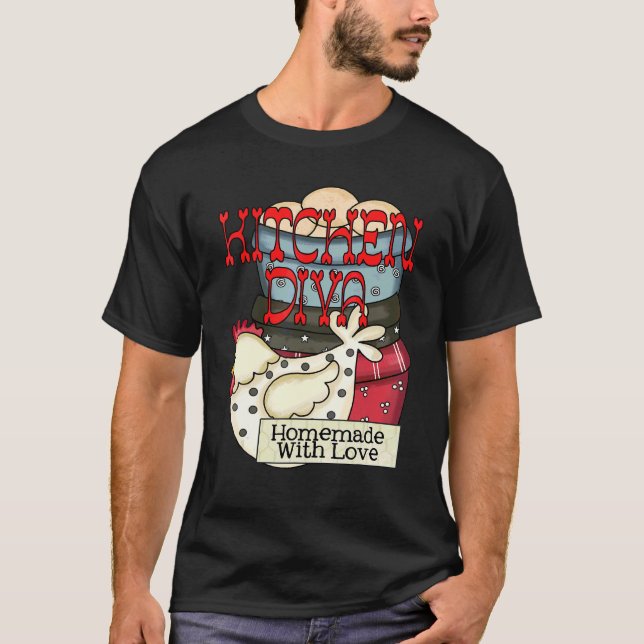 Camiseta Galinha Diva da Cozinha (Frente)