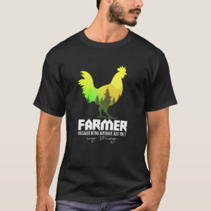 Camiseta Galinha Divertida e Motivadora da Agricultura