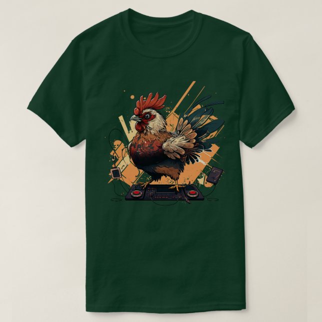 Camiseta Galinha Dj 1 (Frente do Design)