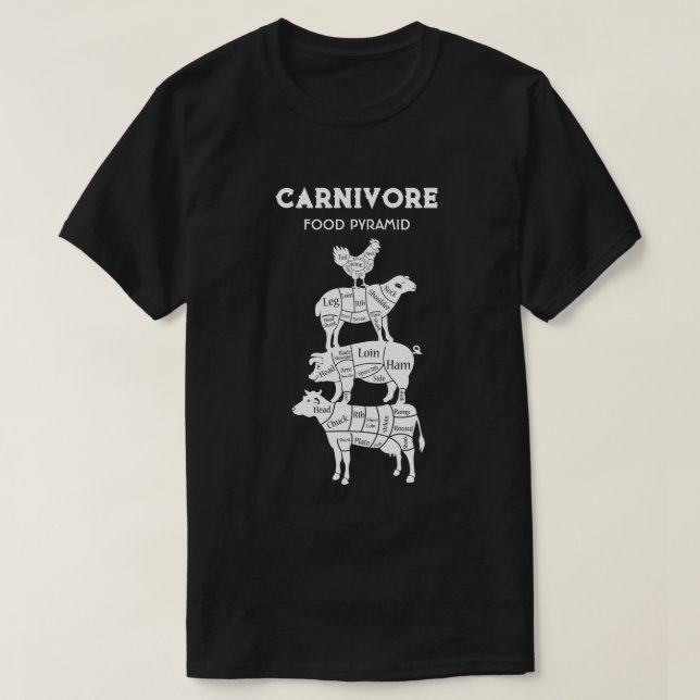 Camiseta Galinha-do-carnívoro-Comida (Frente do Design)