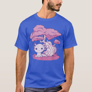 Camiseta Galinha-do-kawaii-e-árvore cerejeira Sakura