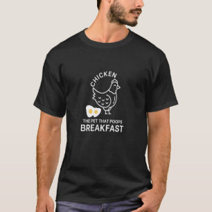 Camiseta Galinha É O Animal Que Faz O Café Da Manhã Hu