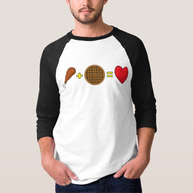Camiseta Galinha e waffles (Frente)