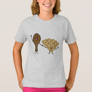 Camiseta Galinha e Waffles americanos & cozinhar do sul