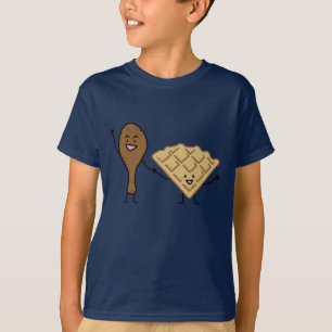 Camiseta Galinha e Waffles americanos & cozinhar do sul