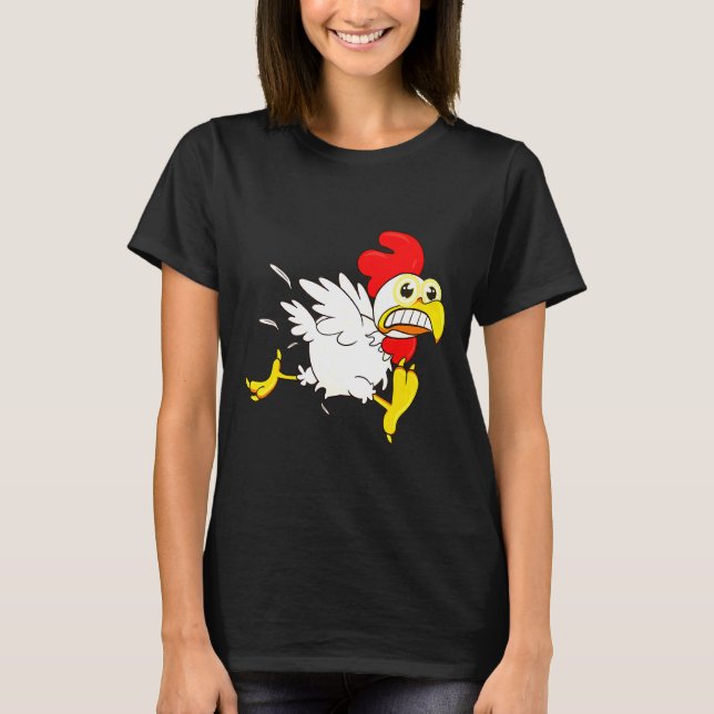 Camiseta Galinha em Execução (Frente)