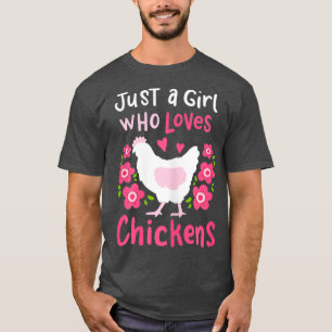 Camiseta Galinha Encantada Fazendo Rapariga Adorando Bonito